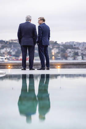 (L-R) Johann Wadephul (CDU), Bundesaussenminister, und Antonio Tajani, Aussenminister von Italien, aufgenommen im Rahmen eines Treffens in Istanbul, 23.10.2026. Fotografiert im Auftrag des Auswaertigen Amtes Istanbul Tuerkei Copyright: xJulianexSonntagx