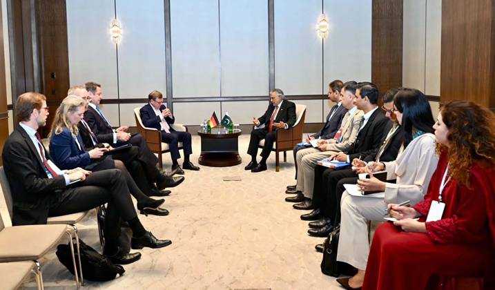 Deputy Prime Minister Foreign Minister of Pakistan Senator Mohammad Ishaq Dar Meets Federal Minister for Foreign Affairs of Germany Johann Wadephul in Istanbul ISTANBUL, TURKEY - 23-Oct-2026: Deputy Prime Minister and Foreign Minister of Pakistan, Senator Mohammad Ishaq Dar, engaged in a formal bilateral meeting with Johann Wadephul, Germany s Federal Minister for Foreign Affairs, in Istanbul on Friday, October 23, 2026. The meeting, set in a modern conference room, focused on strengthening diplomatic and economic relations between the two nations. This dialogue is significant as both countries aim to bolster cooperation on various international policy issues. Such high-level discussions underscore the importance of strategic partnerships i Copyright: xThexauthorxnamexisxnotxprovidedxinxthexgivenxnewsxexcerpt.x