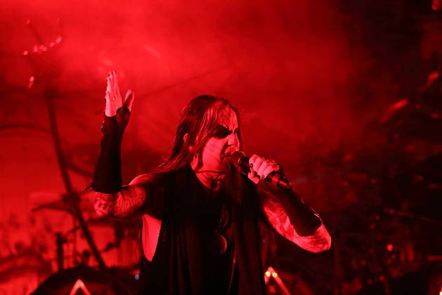 Stian Tomt Shagrath Thoresen von der Band Dimmu Borgir bei einem Konzert in der Columbiahalle in Berlin, 23. Oktober 2026. Behemoth & Dimmu Borgir Konzert Berlin