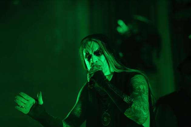 Stian Tomt Shagrath Thoresen von der Band Dimmu Borgir bei einem Konzert in der Columbiahalle in Berlin, 23. Oktober 2026. Behemoth & Dimmu Borgir Konzert Berlin