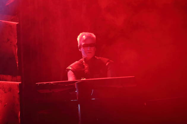 Geir Gerlioz Bratland von der Band Dimmu Borgir bei einem Konzert in der Columbiahalle in Berlin, 23. Oktober 2026. Behemoth & Dimmu Borgir Konzert Berlin