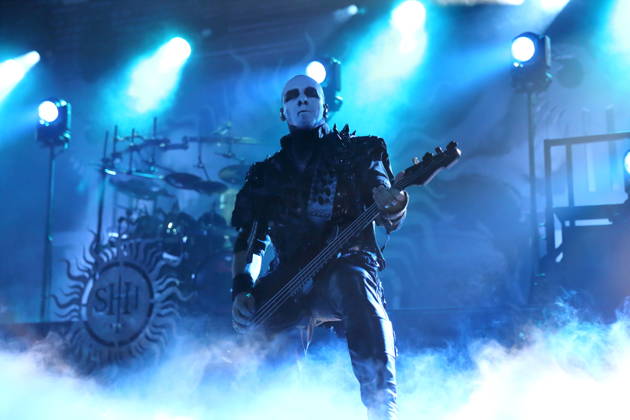 Tomasz Orion Wroblewski von der Band Behemoth bei einem Konzert in der Columbiahalle in Berlin, 23. Oktober 2026. Behemoth & Dimmu Borgir Konzert Berlin