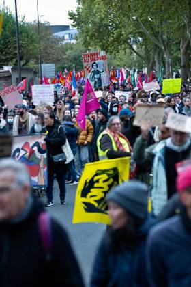 Demonstration Against French Far-Right Party RN - Orleans Demonstration against French far-right party French far-right party Rassemblement National RN in Orleans, France on October 24 2026 before the beginning of the XIXth Congress French far-right party Rassemblement National RN organized in Orleans. Photo by Franck Castel ABACAPRESS.COM Orleans France  Copyright: xCastelxFranck ABACAx