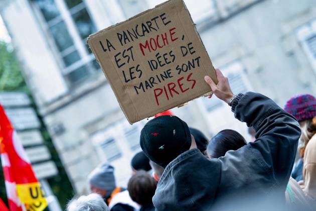 Demonstration Against French Far-Right Party RN - Orleans Demonstration against French far-right party French far-right party Rassemblement National RN in Orleans, France on October 24 2026 before the beginning of the XIXth Congress French far-right party Rassemblement National RN organized in Orleans. Photo by Franck Castel ABACAPRESS.COM Orleans France  Copyright: xCastelxFranck ABACAx