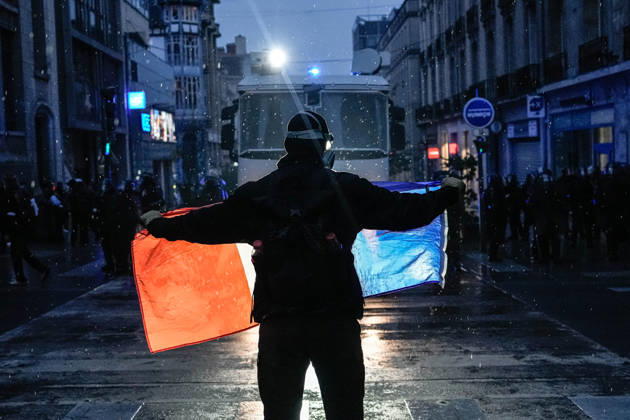 Police intervene in demonstrators amid ongoing protests in Nancy NANCY, FRANCE - OCTOBER 24: Police clash with protesters with water cannons and tear gas during a demonstration amid ongoing social and political tensions in Nancy, France, on October 24, 2026. Muhammed Said Tako Anadolu Nancy France. Editorial use only. Please get in touch for any other usage.  Copyright: x2026xAnadoluxMuhammedxSaidxTakox
