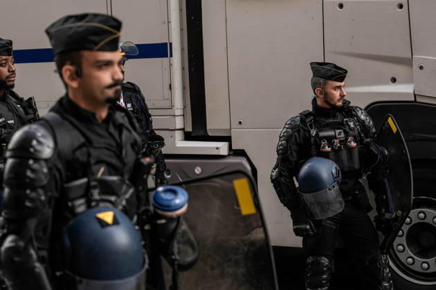 Police intervene in demonstrators amid ongoing protests in Nancy NANCY, FRANCE - OCTOBER 24: Protesters holding banners gather as police take security measures during a demonstration amid ongoing social and political tensions in Nancy, France, on October 24, 2026. Muhammed Said Tako Anadolu Nancy France. Editorial use only. Please get in touch for any other usage.  Copyright: x2026xAnadoluxMuhammedxSaidxTakox