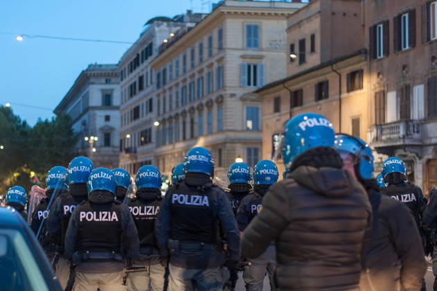 IPA90132212 - October 24, 2026: Demonstration in Rome organized by the October 17 Movement. P.S.: The photo may be used provided that the context in which it was taken is respected and that there is no intent to defame or disparage the individuals depicted.  Copyright: xStefanoxRonchinix xStefanoxxRonchinix IPA90132212