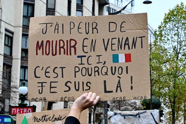 Yellow Vests Protest Act II - Paris Demonstration in favor of purchasing power, the protection of public services, and fiscal and social justice, as part of a nationwide call for mobilisation bringing together former members of the Yellow Vest movement, labor unions, high school and university students. in Paris on October 24, 2026. Photo by Karim Ait Adjedjou ABACAPRESS.COM Paris France  Copyright: xAitxAdjedjouxKarim ABACAx
