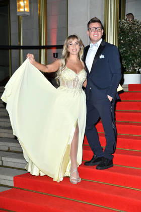 Annemarie Eilfeld und Dominik Ledeabeim Leipziger Opernball 2026 in der Oper Leipzig a m 24.10.2026