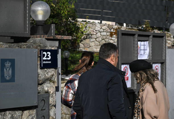 Serbian Citizens Queue to Vote in Zagreb in Early Parliamentary Election People wait in line outside the Embassy of the Republic of Serbia to cast their ballots in Serbia s early parliamentary election on October 25, 2026 in Zagreb, Croatia.  JosipxRegovic PIXSELL
