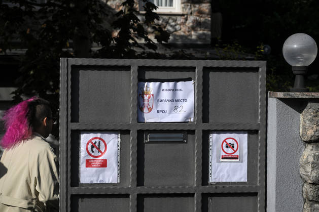 Serbian Citizens Queue to Vote in Zagreb in Early Parliamentary Election People wait in line outside the Embassy of the Republic of Serbia to cast their ballots in Serbia s early parliamentary election on October 25, 2026 in Zagreb, Croatia.  JosipxRegovic PIXSELL