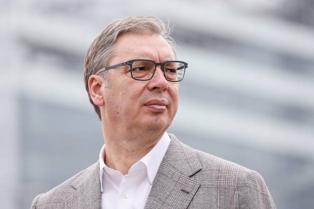 SERBIA, BELGRADE - OCTOBER 25, 2026: Former Serbian president Aleksandar Vucic queues at a polling station during the 2026 Serbian parliamentary election. On 25 October, the Serbs went to the polls to elect members of the country s unicameral parliament, Narodna Skupshtina. Alexander Ryumin TASS  99928485