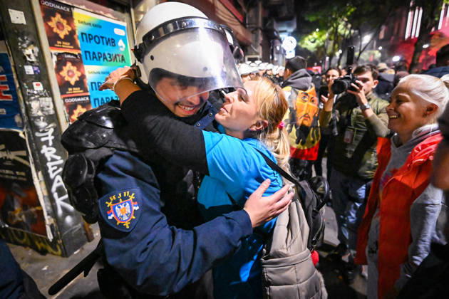October 25, 2026, Belgrade, Belgrade, Serbia: Citywide euphoria breaks out in Belgrade as former president Aleksandar VuÄić admits defeat on the night of the Serbian elections on 25 October, 2026 Belgrade Serbia - ZUMAa256 20261025_zip_a256_035 Copyright: xDanielxAlfoldix